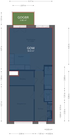 Floorplan - Laan Van Verzetsstrijders 94, 3527 LP Utrecht